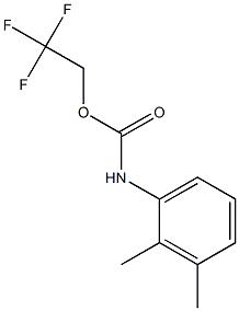 2,2,2-trifluoroethyl 2,3-dimethylphenylcarbamate Struktur