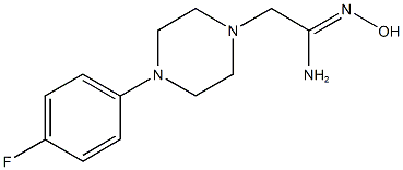 (1Z)-2-[4-(4-fluorophenyl)piperazin-1-yl]-N'-hydroxyethanimidamide Struktur