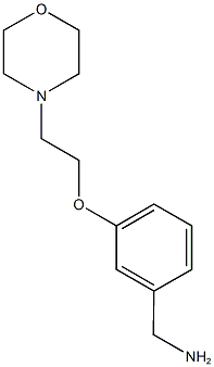 {3-[2-(morpholin-4-yl)ethoxy]phenyl}methanamine Struktur