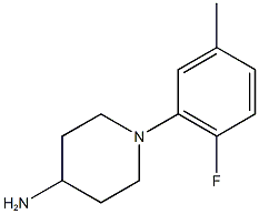 1-(2-fluoro-5-methylphenyl)piperidin-4-amine Struktur