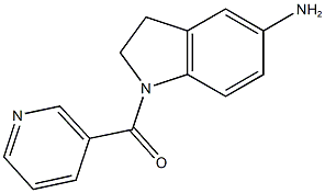 1-(pyridin-3-ylcarbonyl)-2,3-dihydro-1H-indol-5-amine Struktur