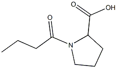 1-butanoylpyrrolidine-2-carboxylic acid Struktur