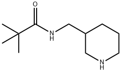 2,2-dimethyl-N-(piperidin-3-ylmethyl)propanamide Struktur