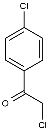 2-chloro-1-(4-chlorophenyl)ethan-1-one Struktur