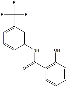 2-hydroxy-N-[3-(trifluoromethyl)phenyl]benzamide Struktur