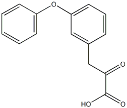 2-oxo-3-(3-phenoxyphenyl)propanoic acid Struktur