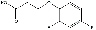 3-(4-bromo-2-fluorophenoxy)propanoic acid Struktur