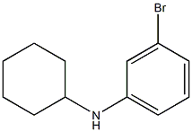 3-bromo-N-cyclohexylaniline Struktur