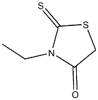 3-ethyl-2-sulfanylidene-1,3-thiazolidin-4-one Struktur