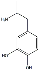 4-(2-aminopropyl)benzene-1,2-diol Struktur