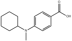 4-[cyclohexyl(methyl)amino]benzoic acid Struktur