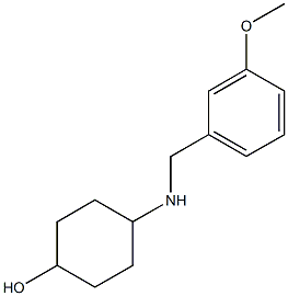 4-{[(3-methoxyphenyl)methyl]amino}cyclohexan-1-ol Struktur