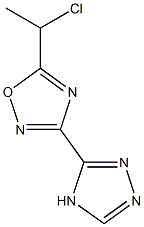 5-(1-chloroethyl)-3-(4H-1,2,4-triazol-3-yl)-1,2,4-oxadiazole Struktur