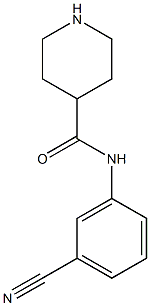 N-(3-cyanophenyl)piperidine-4-carboxamide Struktur