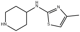 N-(4-methyl-1,3-thiazol-2-yl)piperidin-4-amine Struktur