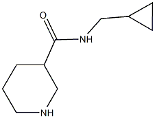 N-(cyclopropylmethyl)piperidine-3-carboxamide Struktur