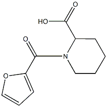 1-(2-Furoyl)-2-piperidinecarboxylic acid Struktur