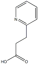 3-(pyridin-2-yl)propanoic acid Struktur