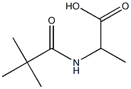 2-[(2,2-DIMETHYLPROPANOYL)AMINO]PROPANOIC ACID Struktur