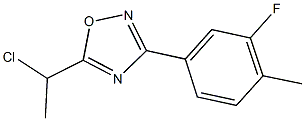 5-(1-CHLOROETHYL)-3-(3-FLUORO-4-METHYLPHENYL)-1,2,4-OXADIAZOLE Struktur