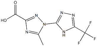 5-METHYL-5''-(TRIFLUOROMETHYL)-4''H-1,3''-BI-1,2,4-TRIAZOLE-3-CARBOXYLIC ACID Struktur