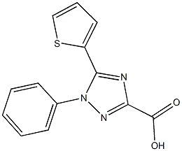 1-PHENYL-5-THIEN-2-YL-1H-1,2,4-TRIAZOLE-3-CARBOXYLIC ACID Struktur