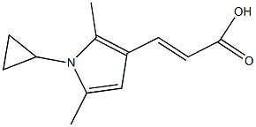 3-(1-CYCLOPROPYL-2,5-DIMETHYL-1H-PYRROL-3-YL)ACRYLIC ACID Struktur