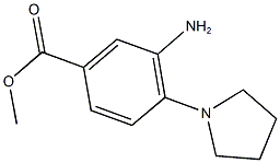 METHYL 3-AMINO-4-PYRROLIDIN-1-YLBENZOATE Struktur