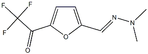 5-(TRIFLUOROACETYL)-2-FURALDEHYDE DIMETHYLHYDRAZONE Struktur