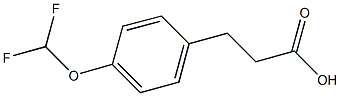 3-[4-(DIFLUOROMETHOXY)PHENYL]PROPANOIC ACID Struktur