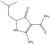 2-AMINO-5-ISOBUTYL-4-OXO-4,5-DIHYDRO-1H-PYRROLE-3-CARBOXAMIDE Struktur