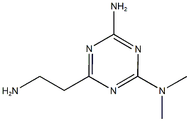 6-(2-AMINOETHYL)-N,N-DIMETHYL-1,3,5-TRIAZINE-2,4-DIAMINE Struktur