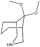 9,9-dimethoxy-3-azabicyclo[3.3.1]nonane Struktur