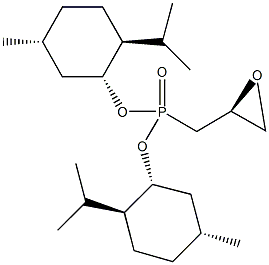 bis[(1R,2S,5R)-2-isopropyl-5-methylcyclohexyl] [(2S)-oxiran-2-ylmethyl]phosphonate Struktur