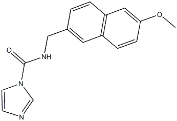 N-[(6-methoxy-2-naphthyl)methyl]-1H-imidazole-1-carboxamide Struktur