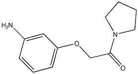 3-(2-oxo-2-pyrrolidin-1-ylethoxy)aniline Struktur