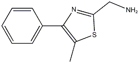 (5-methyl-4-phenyl-1,3-thiazol-2-yl)methanamine Struktur