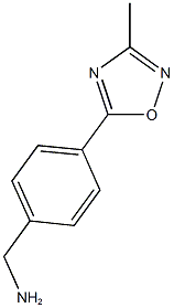 [4-(3-methyl-1,2,4-oxadiazol-5-yl)phenyl]methanamine Struktur