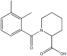 1-(2,3-dimethylbenzoyl)piperidine-2-carboxylic acid Struktur