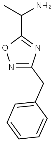 1-(3-benzyl-1,2,4-oxadiazol-5-yl)ethan-1-amine Struktur