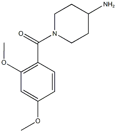 1-[(2,4-dimethoxyphenyl)carbonyl]piperidin-4-amine Struktur