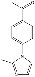 1-[4-(2-methyl-1H-imidazol-1-yl)phenyl]ethan-1-one Struktur