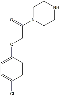 2-(4-chlorophenoxy)-1-(piperazin-1-yl)ethan-1-one Struktur