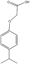 2-[4-(propan-2-yl)phenoxy]acetic acid Struktur