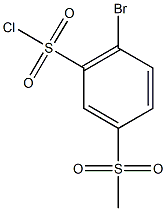 2-bromo-5-methanesulfonylbenzene-1-sulfonyl chloride Struktur