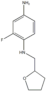 2-fluoro-1-N-(oxolan-2-ylmethyl)benzene-1,4-diamine Struktur