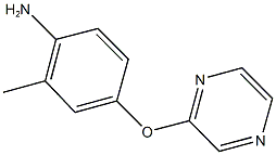 2-methyl-4-(pyrazin-2-yloxy)aniline Struktur