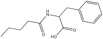 2-pentanamido-3-phenylpropanoic acid Struktur