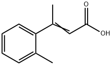 3-(2-methylphenyl)but-2-enoic acid Struktur