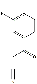 3-(3-fluoro-4-methylphenyl)-3-oxopropanenitrile Struktur